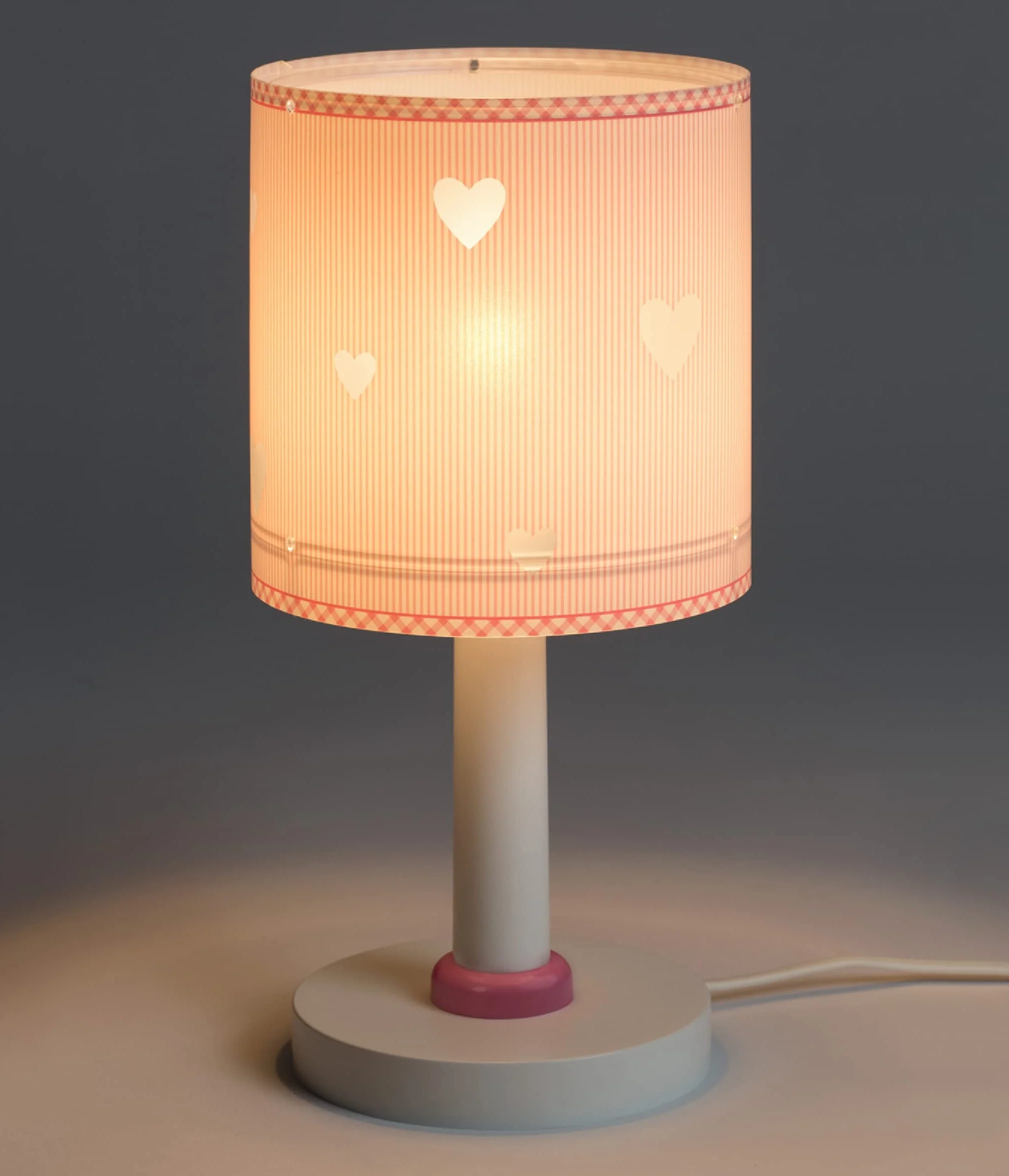 Dalber Lampe de Chevet Sweat Dreams Pink Cœurs Rose