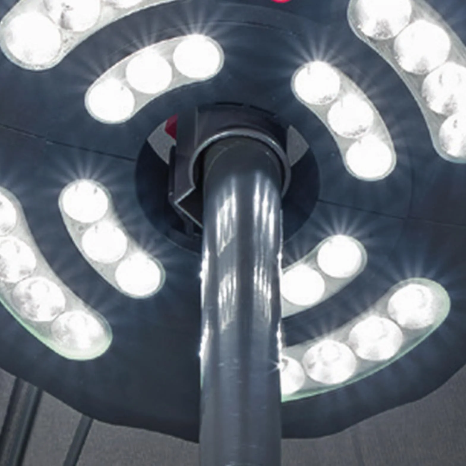 Lumières pour Parasol Extérieur, Éclairage Extérieur Rechargeable - Lampe Étanche 3 Modes
