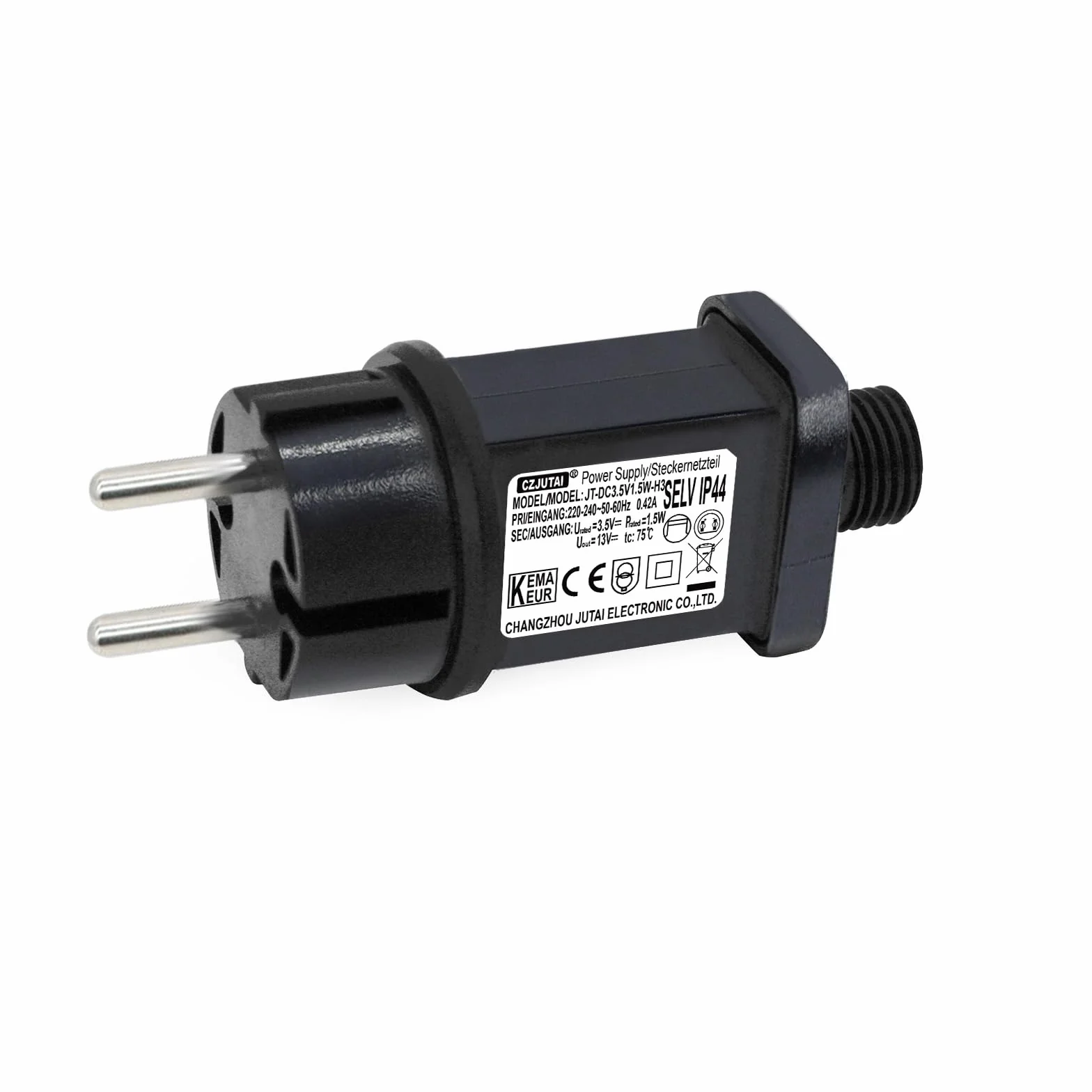 Transformateur LED CZJUTAI 3.5V 1.5W IP44 Alimentation pour éclairage de Noël avec Prise Européenne