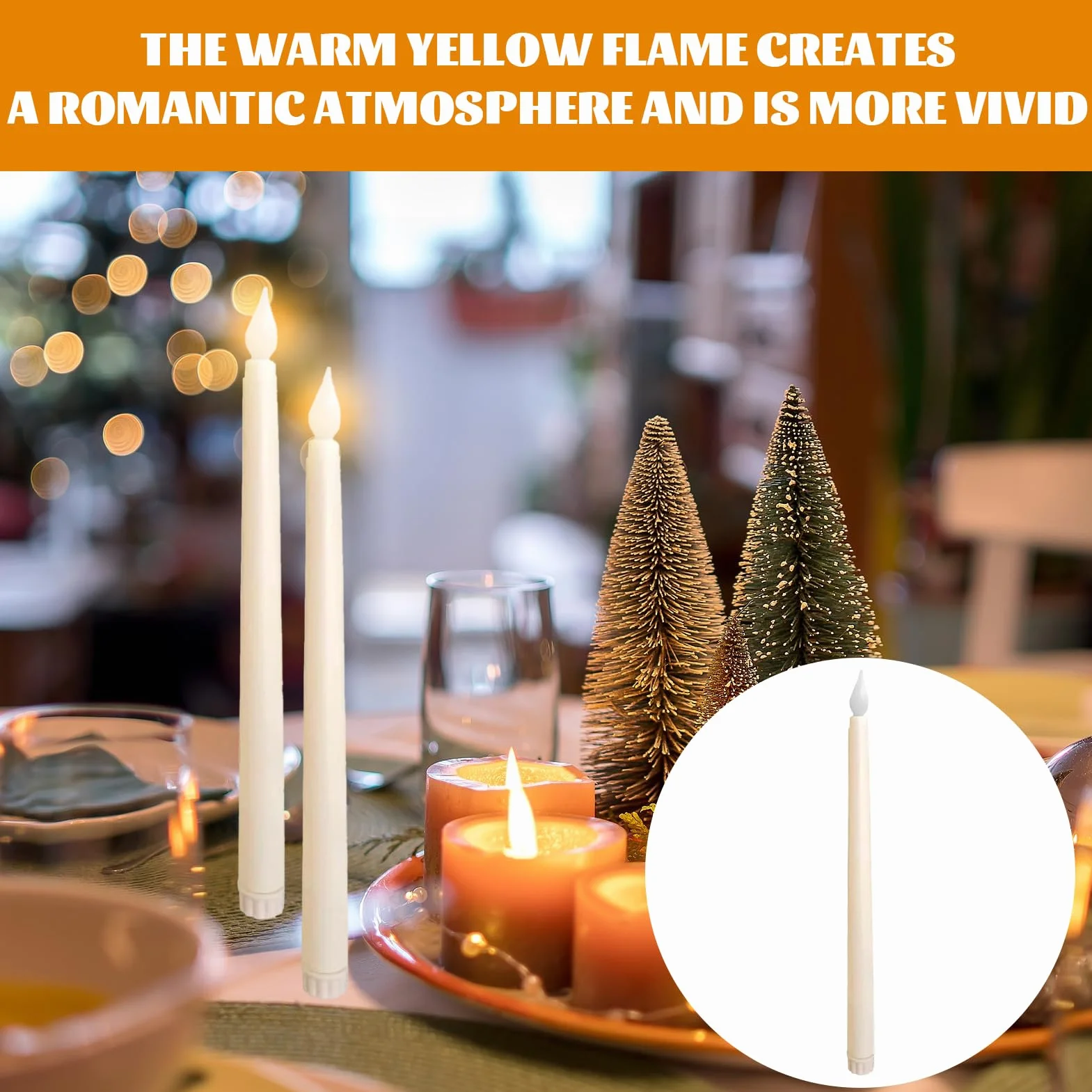 Bougies LED Flamme Vacillante 6 Pièces Fausse Bougie Flameless Tealight