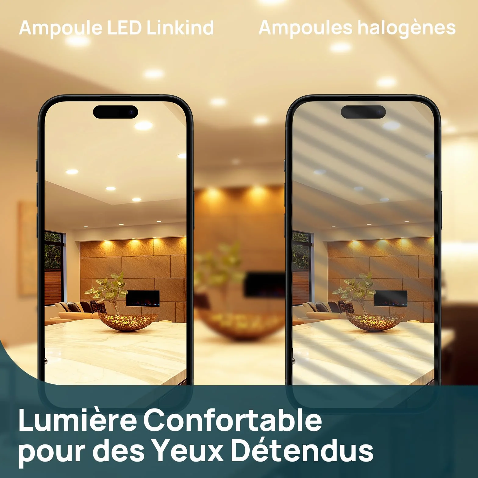Linkind Ampoules LED GU5.3 MR16 12V 5W Blanc Chaud 2700K 520LM Lot de 5