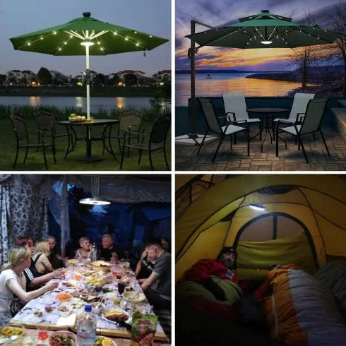 Lampe LED pour parasol avec enceinte sans fil PARASOUND