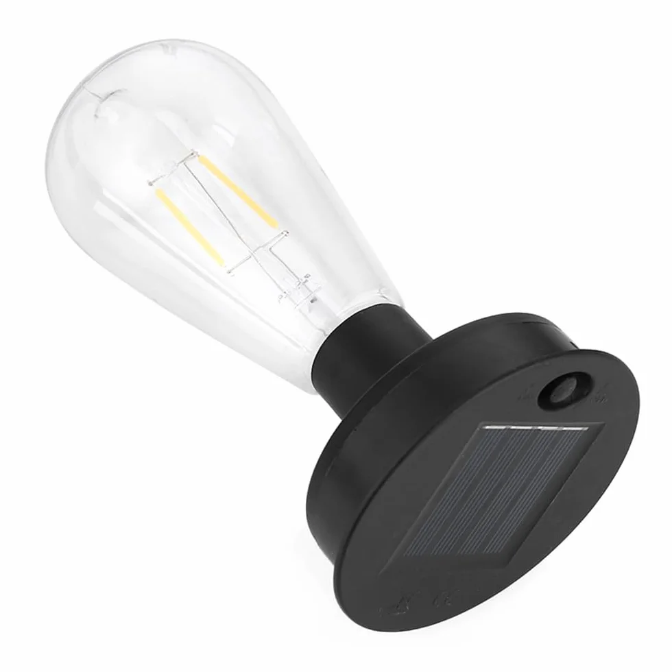 DION Ampoule Solaire 7 cm Étanche Lumière Chaude Lanterne Solaire Exterieur Marche/Arrêt Automatique