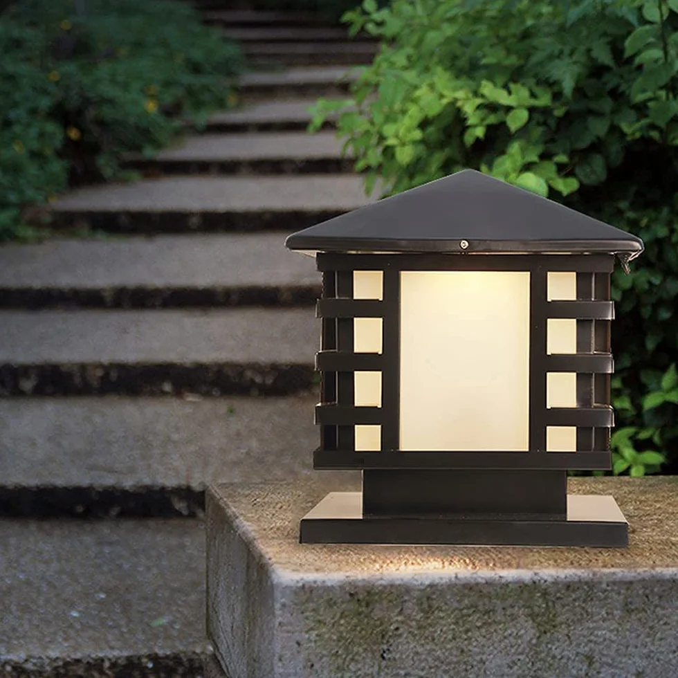 Lampadaire extérieur IP65 colonne aluminium étanche jardin
