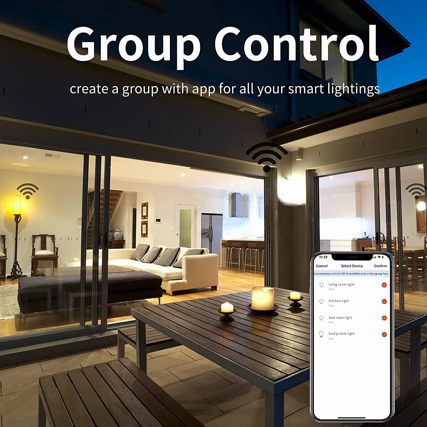 Fitop Ampoule LED WiFi E14 Dimmable 4.9W 470Lm RGB 16 Millions de Couleurs Compatible Alexa Google Home Paquet de 4