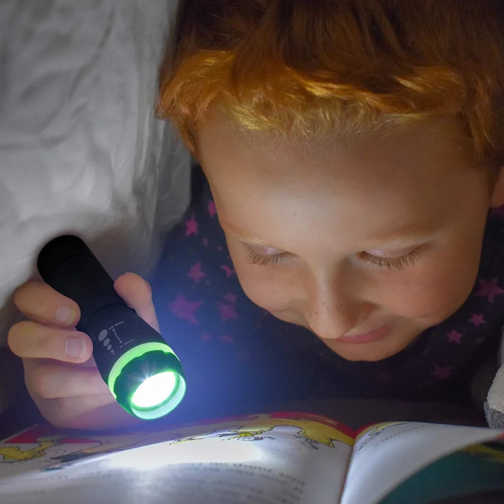 ABSINA lampe de poche LED enfant 60 lumens portée 110m mini torche