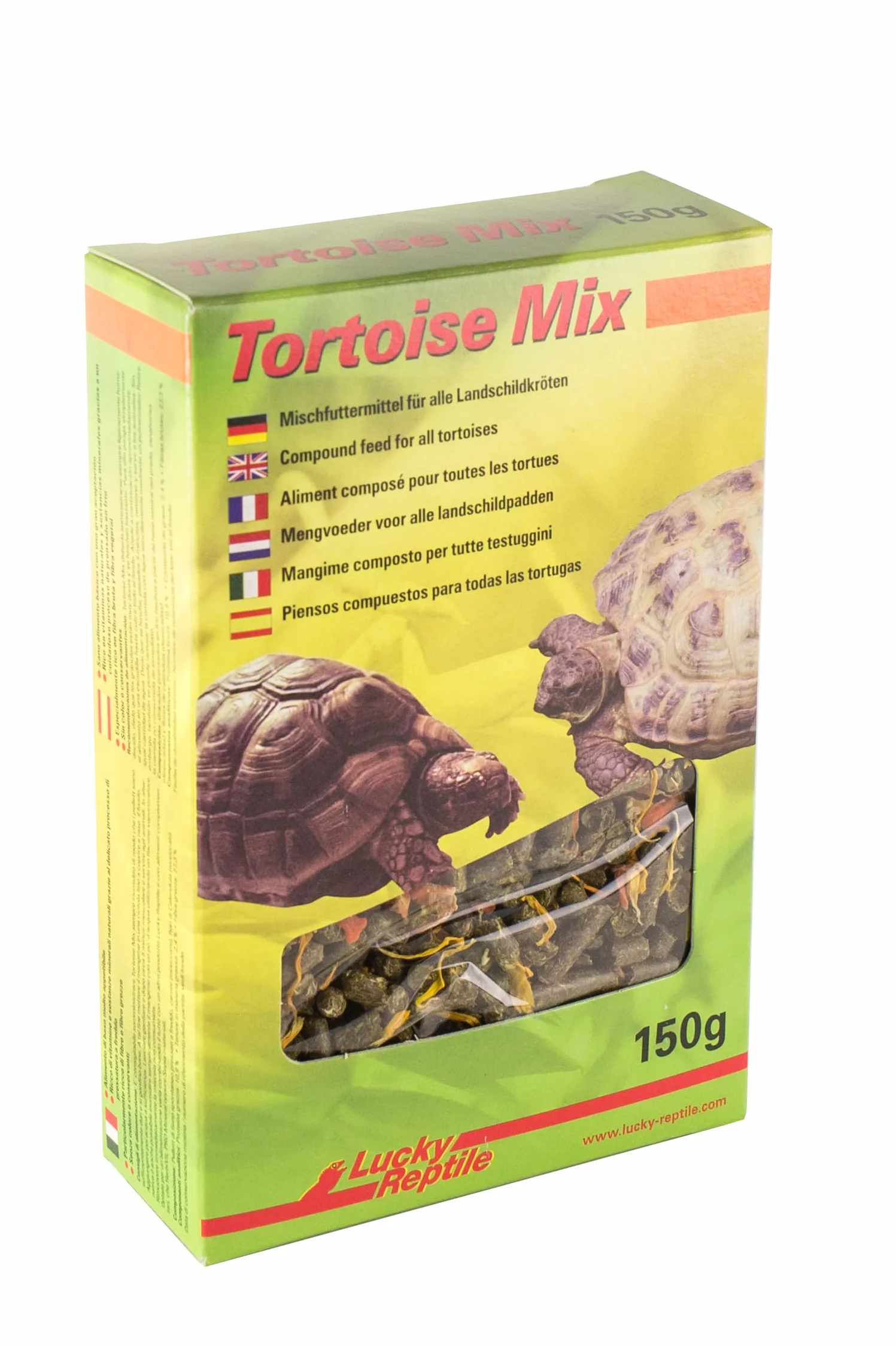 Lucky Reptile Mix Tortoise 150g Riche en Fibres brutes - Granulés d'herbes de Prairie pour Tortues & Reptiles herbivores
