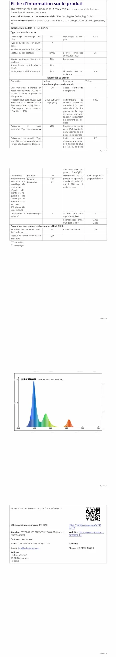 LyLmLe 20W Eclairage Piscine LED sans fil, 12V Lumières Piscine Submersible IP68, Dimmable avec Contrôle APP, 8m Câble