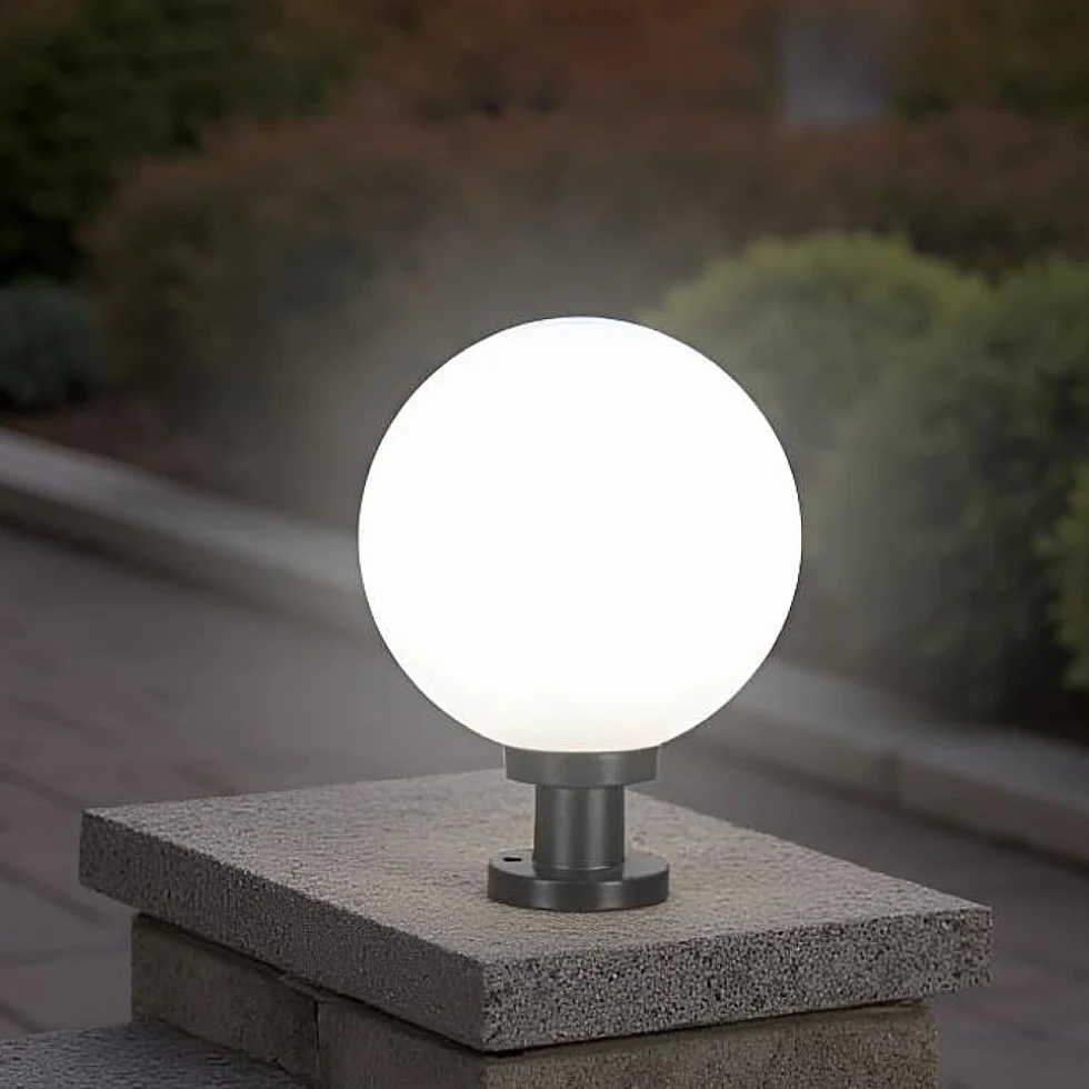 Lampadaire d'extérieur XINYASEE douille E27 fonte aluminium acrylique étanche pour paysage villa cour balcon