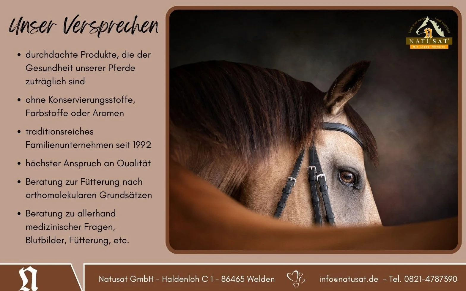 NATUSAT Mélange d'herbes pour l'estomac pour chevaux 1000 g
