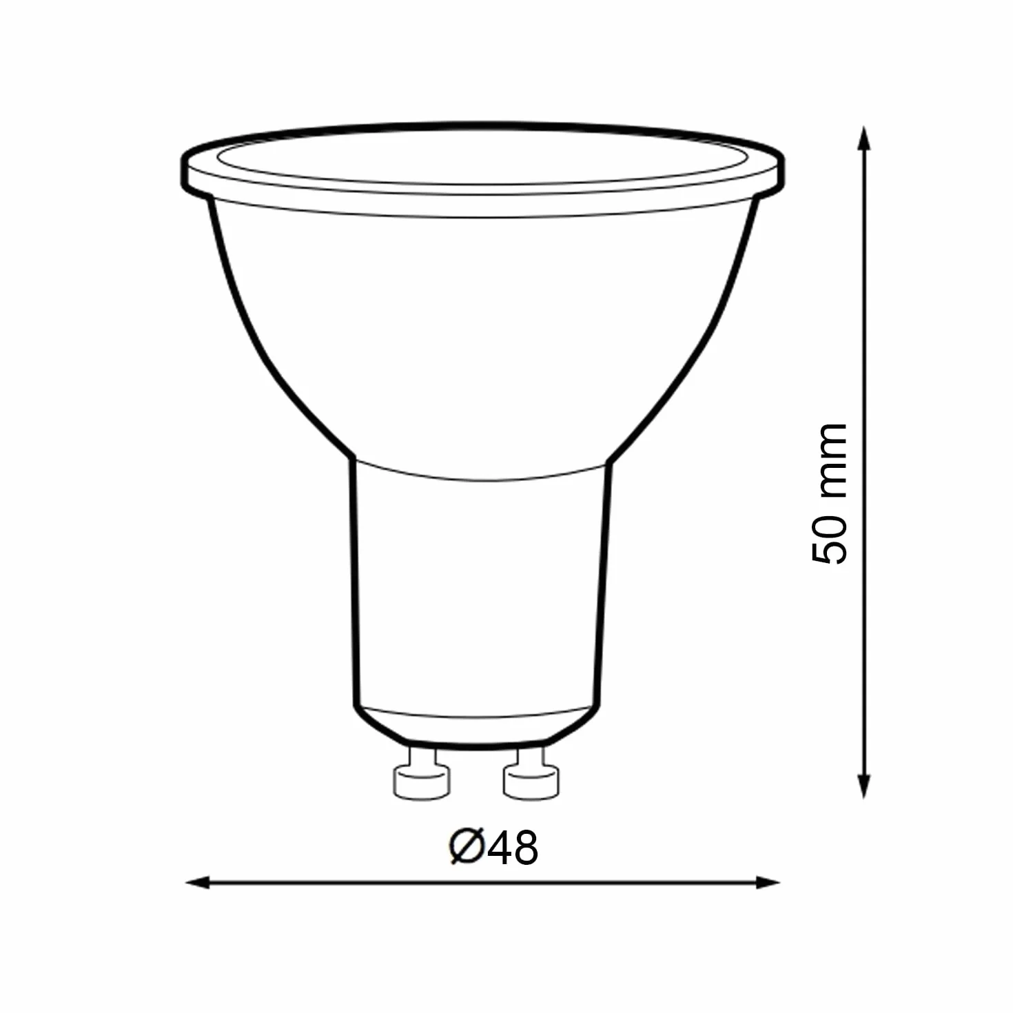 Ampoule Led 7W Gu10 Smd Plus 4000K 580 Lumen IP20 Pack de 6
