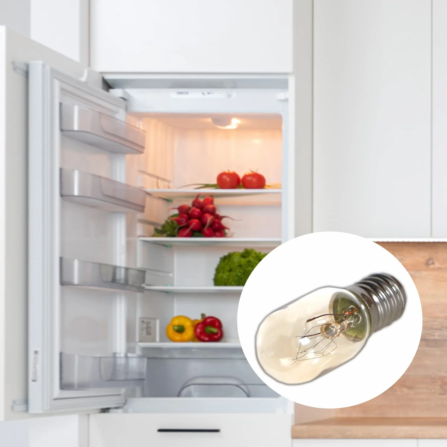 Ampoules de réfrigérateur 15 W E14 T20 2700 K Blanc Chaud 230 V Intensité Variable