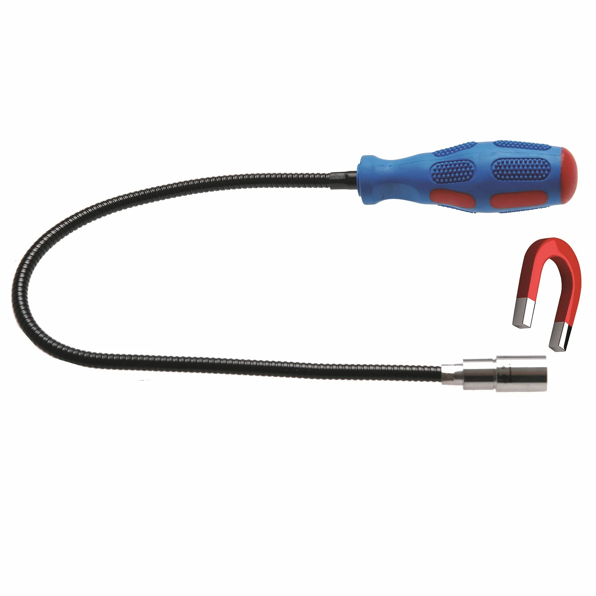 BGS 3187 Aimant flexible avec LED 600 mm force traction 1,5 kg