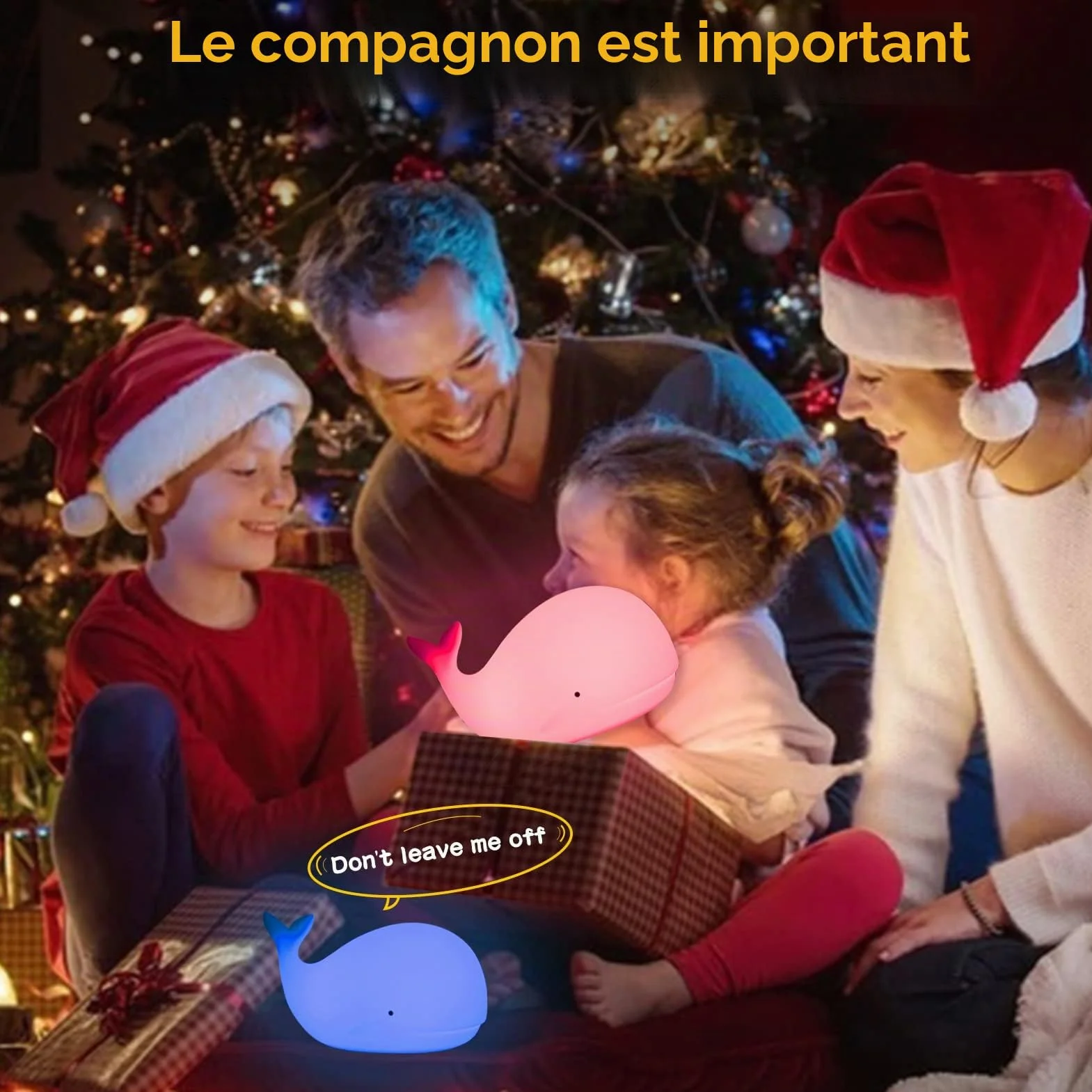 Veilleuse Enfants 7 Couleurs LED Portable Tactile Bébé Lampe USB Silicone Animal