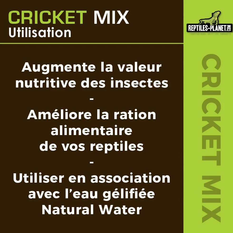 Reptiles Planet Cricket Mix Nourriture pour Insectes 500 ml