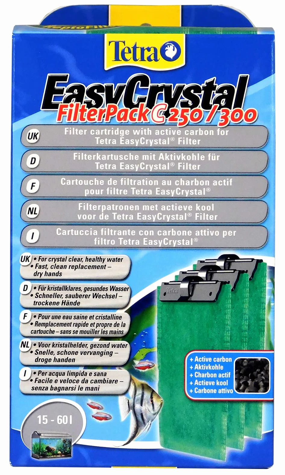 TETRA Cartouche Filtres Aquarium EasyCrystal 250 300 Eau Claire Saine