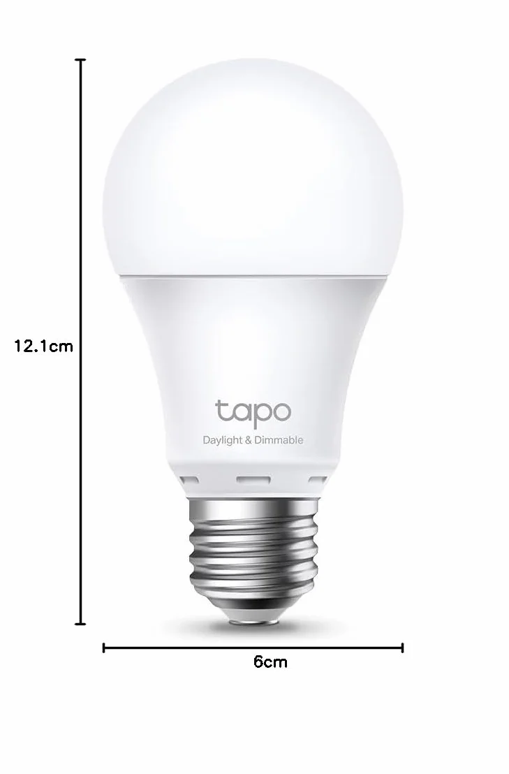 Tapo Ampoule Connectée WiFi LED E27 Blanc 4000K Dimmable 8W 806Lm Compatible Alexa Google Home L520E