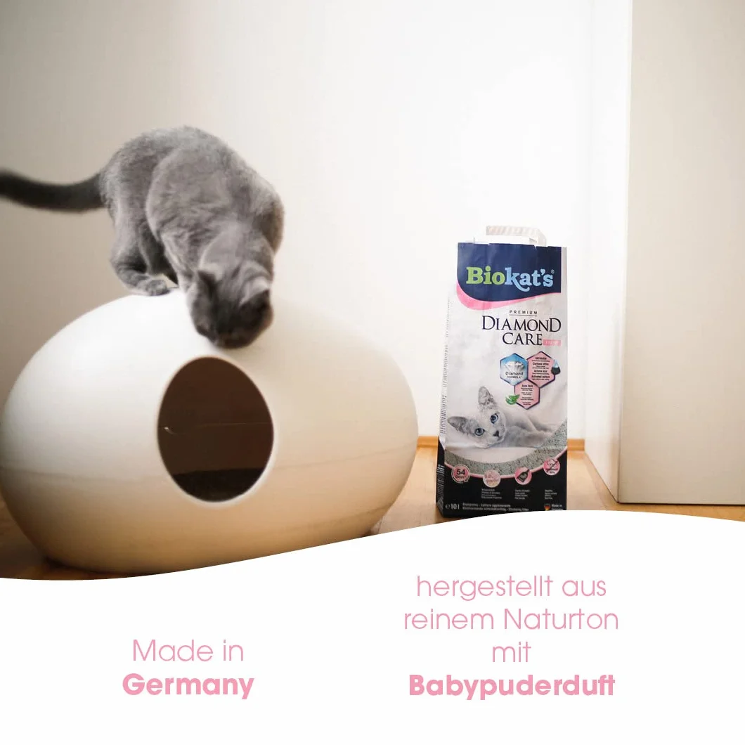 Biokat's Diamond Care Fresh Litière pour chats au charbon actif et Aloe vera - 1 sac (1-10 l)