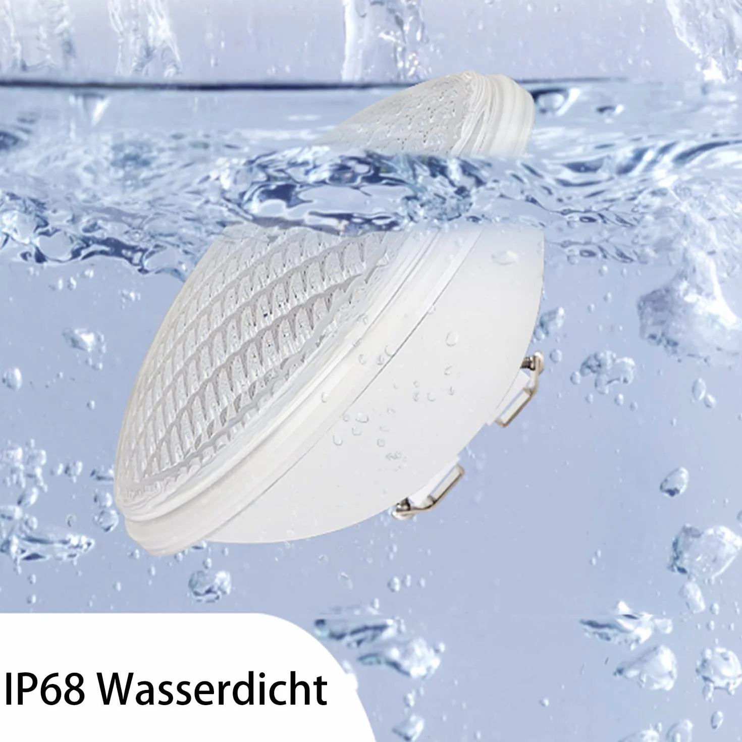 Lampe Piscine PAR56 LED RVB 20W 12V AC/DC avec Télécommande, 12 Modes, Minuterie 2/4/6H