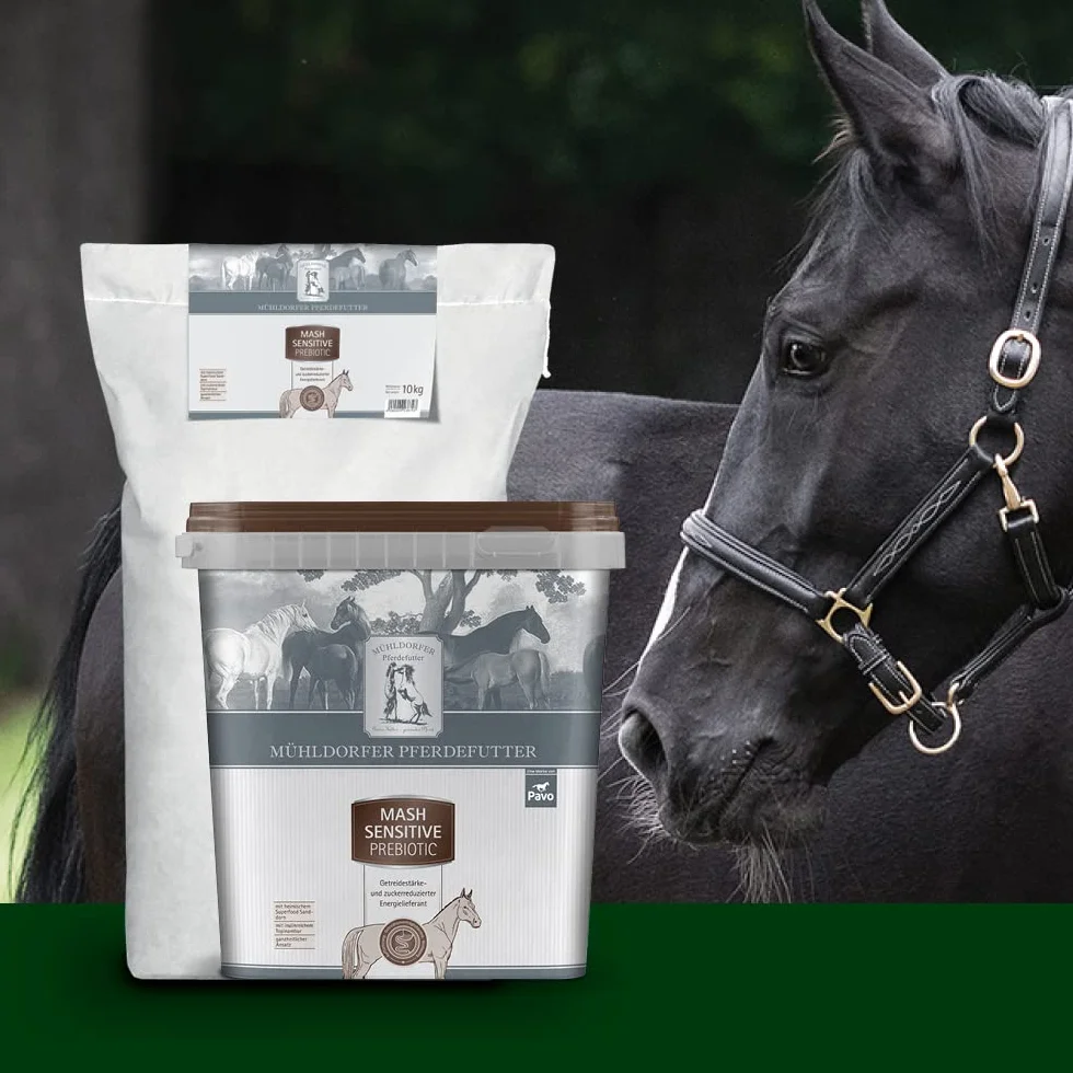 Mühldorfer Mash Sensitive Prebiotic Nourriture pour Chevaux 3 kg
