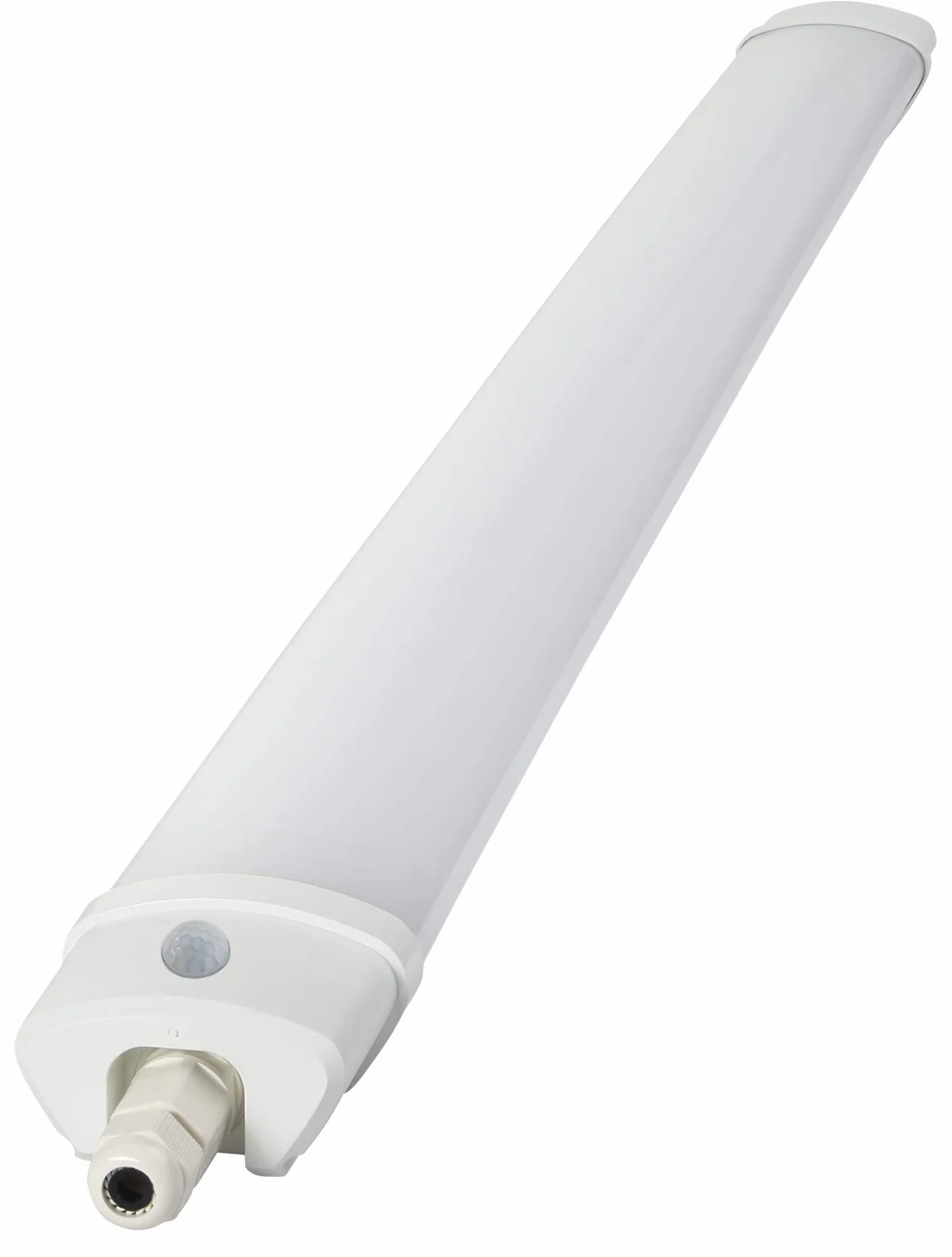 REGLETTE ETANCHE IP65 LED INTEGREE AVEC DETECTEUR 60CM 18W 1620LM CONNEXION AUTO blanc