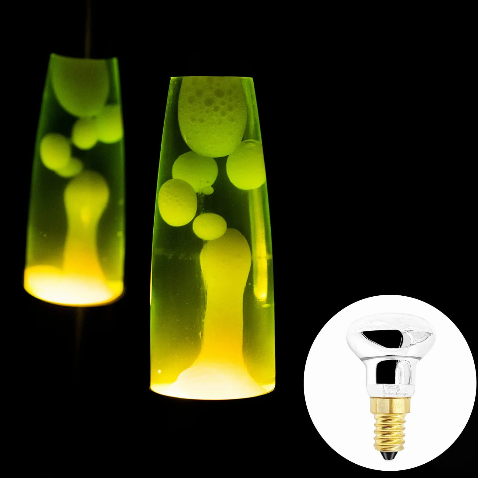 Ampoule Lampe à Lave R39 E14 25W 260lm 2800K Lot de 4