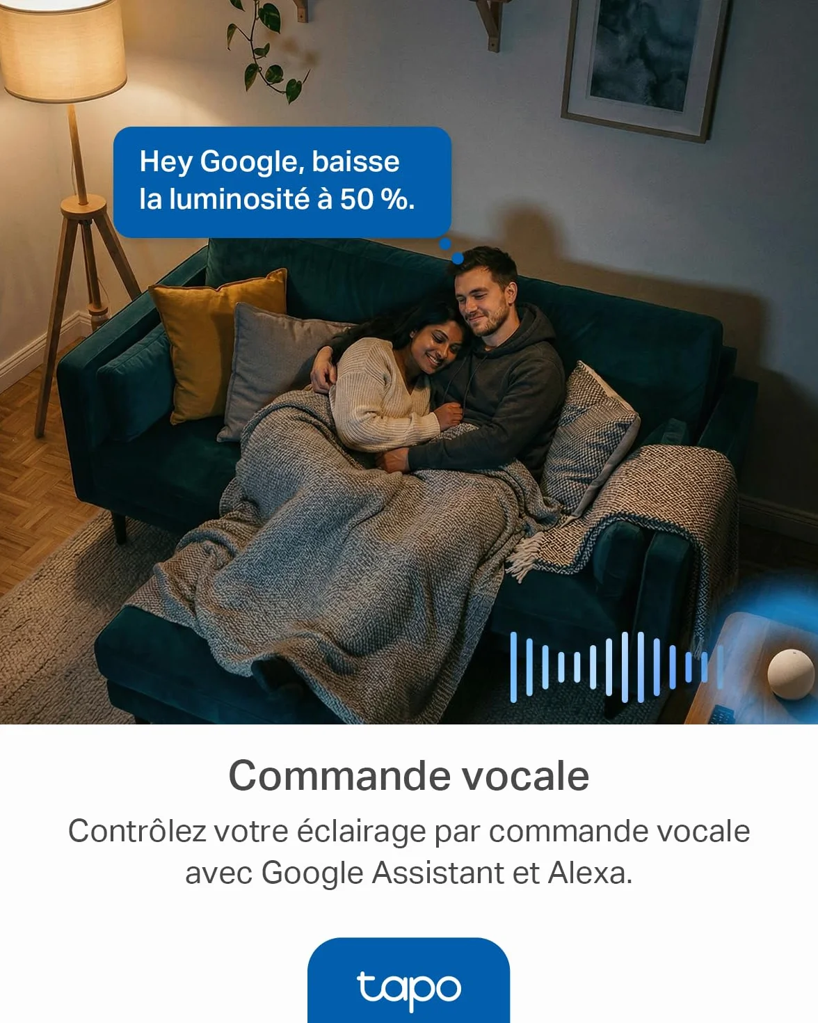 Tapo Ampoule Connectée WiFi LED E27 Multicolore 2500K-6500K Dimmable 8.7W 806Lm Compatible Alexa Google Home L530E 4-pack
