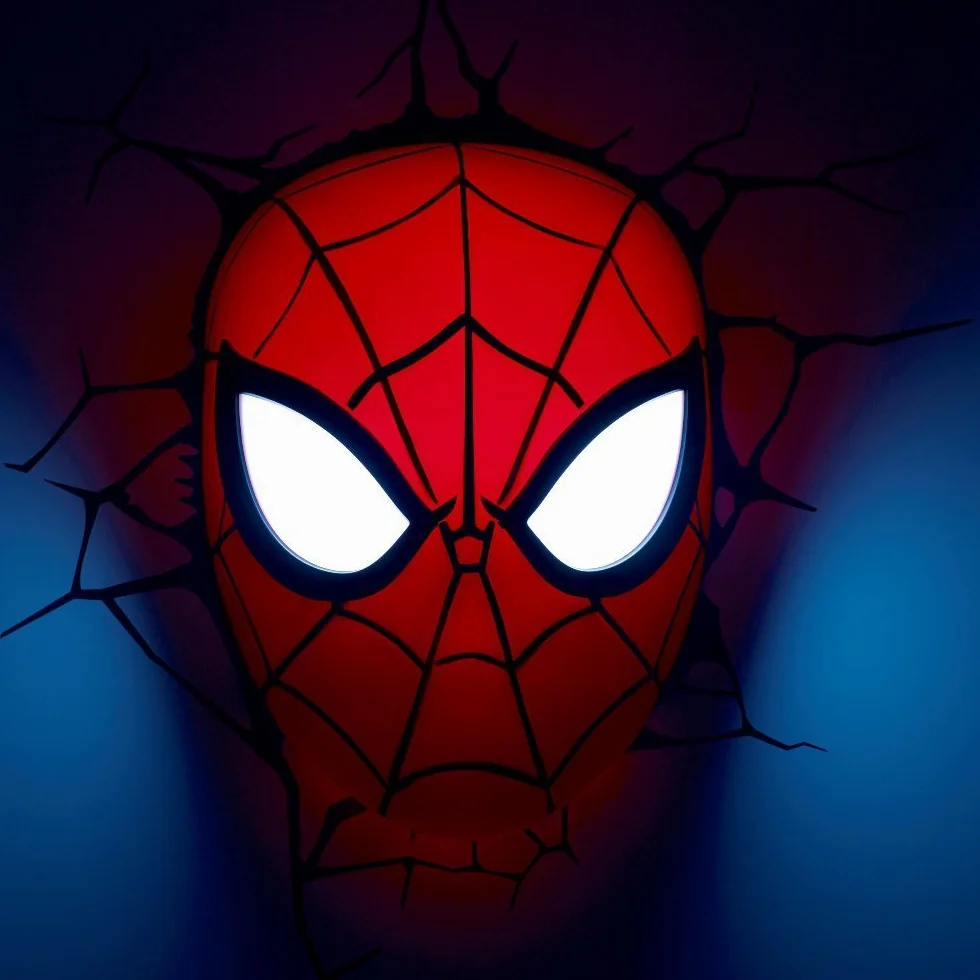 Marvel 3D Deco Light Masque Spider-Man Rouge