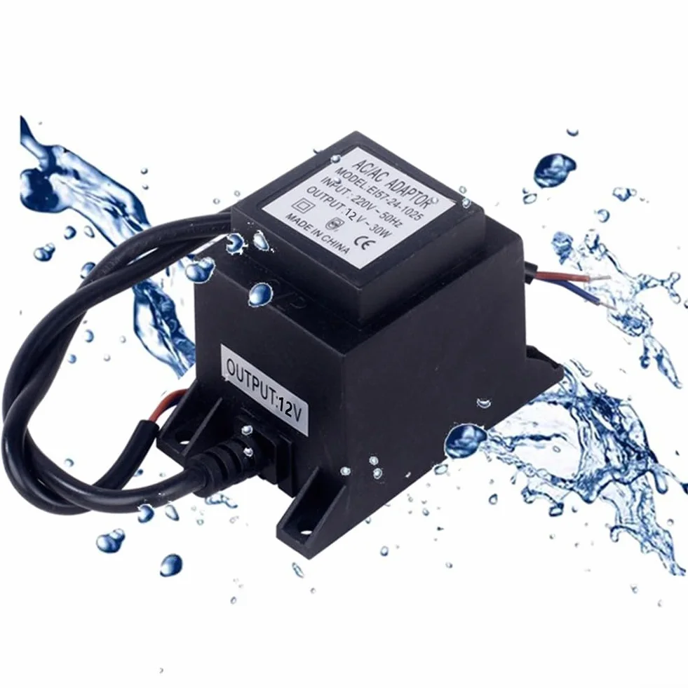 Transformateur LED 15 W 12 V AC/AC IP67 extérieur