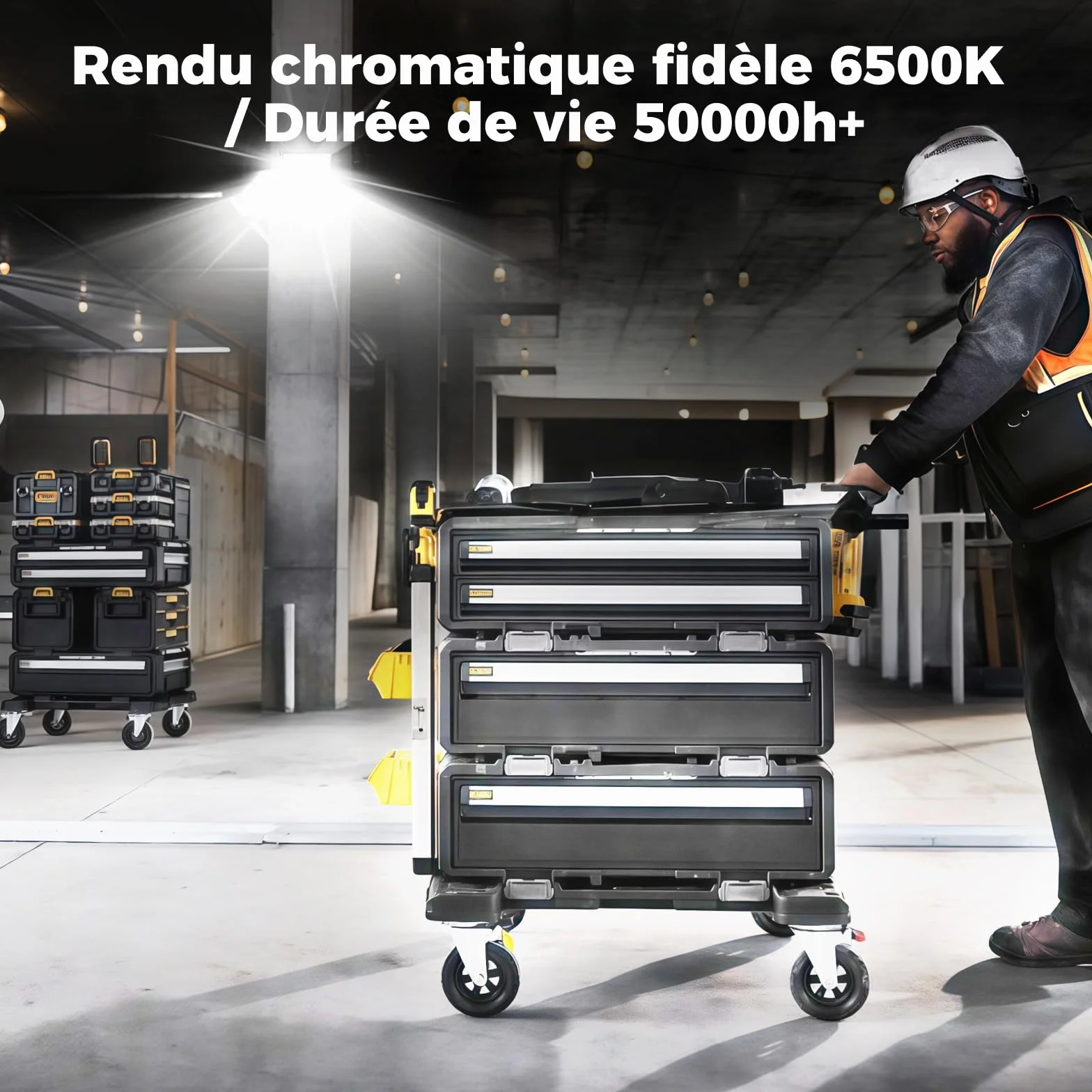 Projecteur LED extérieur 150W 16500LM 6500K IP66 Blanc Jour Étanche 2 pcs