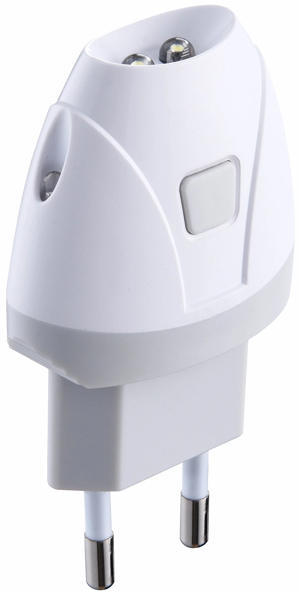 Electraline Lampe de poche de secours automatique LED blanche avec éclairage de courtoisie