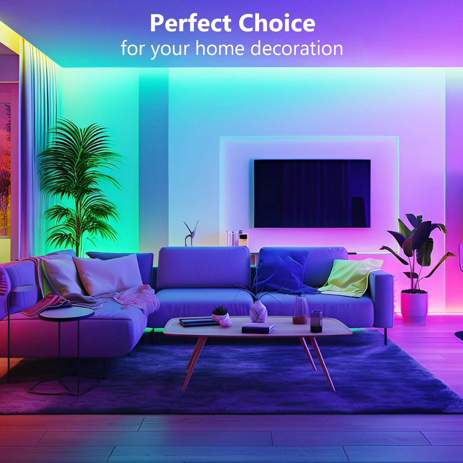 Ruban LED 20m RGB Bluetooth APP Télécommande 44 Touches Bande Lumineuse Chambre Décoration Gaming