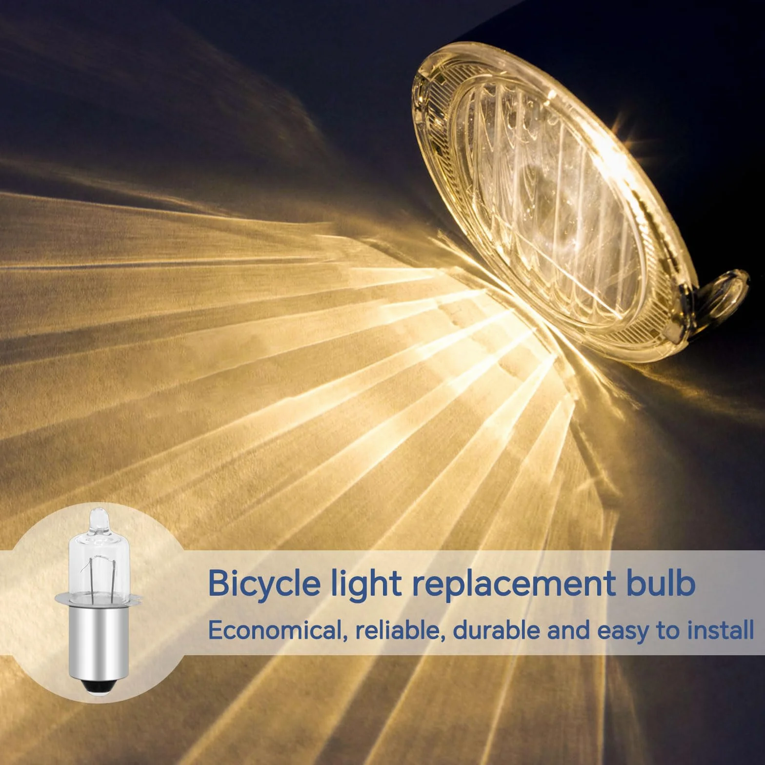 Ampoules Halogènes Miniatures HS3 2.4W 6V PX13.5S Blanc Chaud 2500K pour Vélo