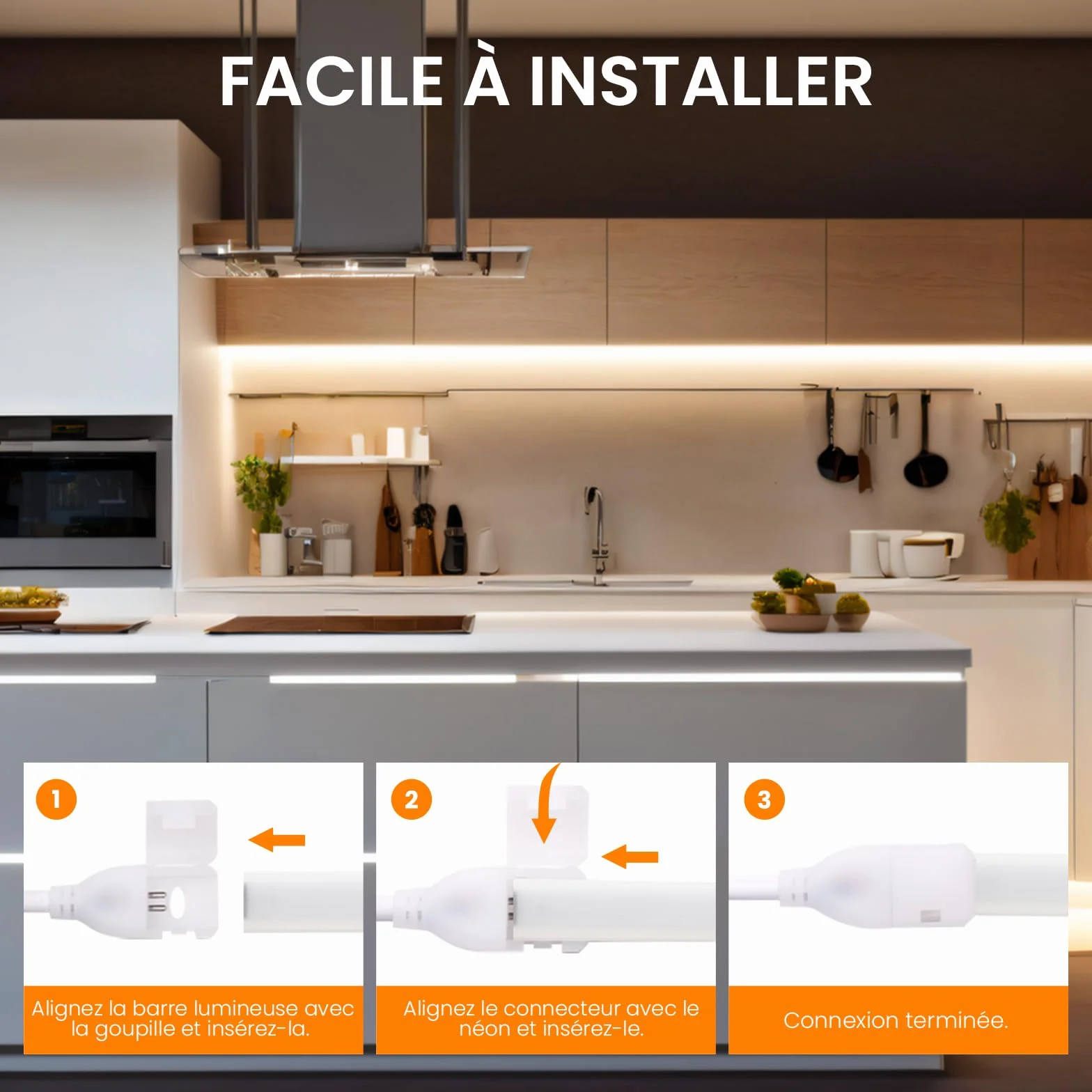 Bande Lumineuse LED COB 240 LEDs/mètre Néon Flex Découpable 220V avec Interrupteur Ruban LED Éclairage Intérieur Extérieur 1M