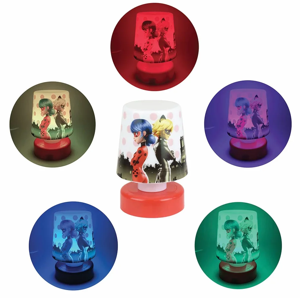 MIRACULOUS FUN HOUSE LADYBUG Veilleuse lampe poussoir H.11.5 x Ø 7.5 cm pour enfant