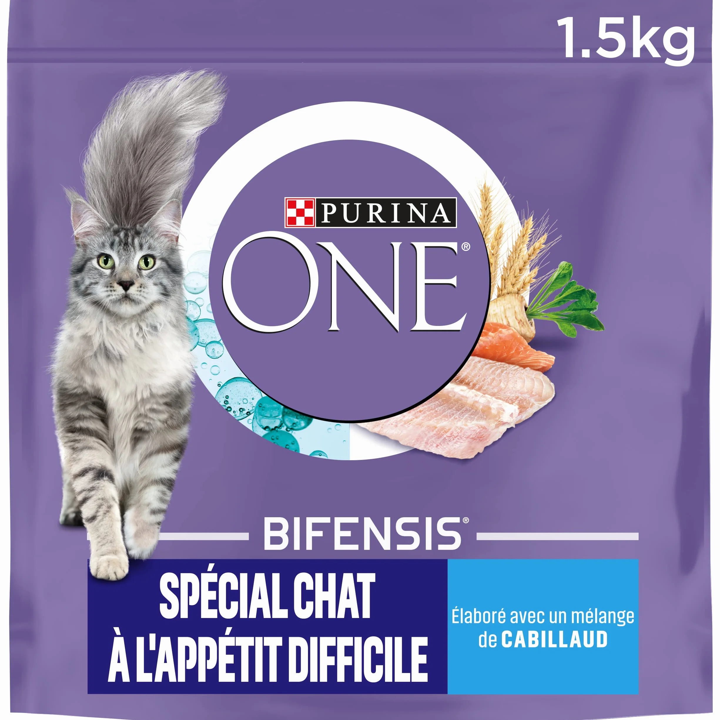 PURINA ONE BIFENSIS Croquettes Chat Adulte à l'appétit difficile 1,5 kg