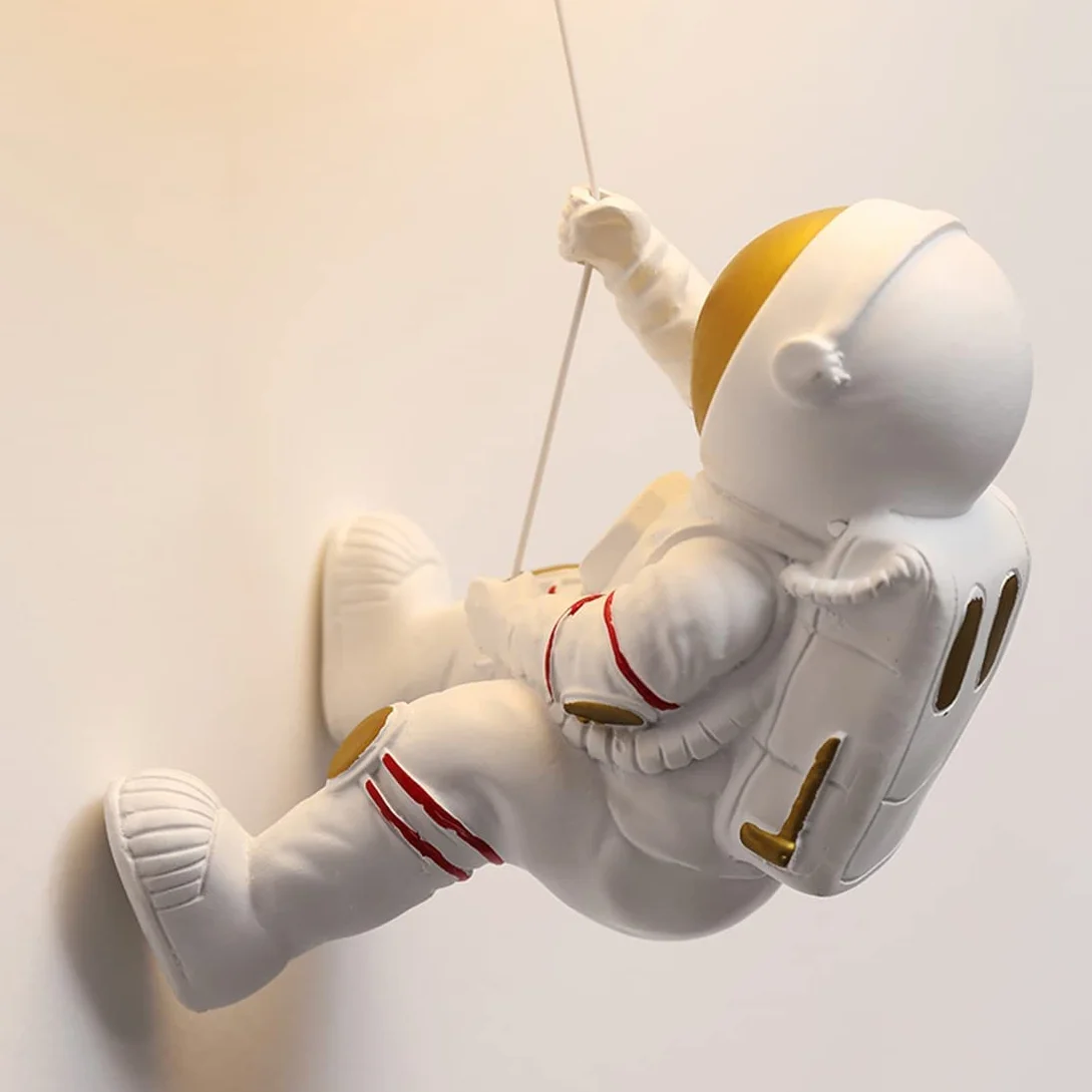 Lampe Murale 3D Astronaute Lune Veilleuse Enfants E27