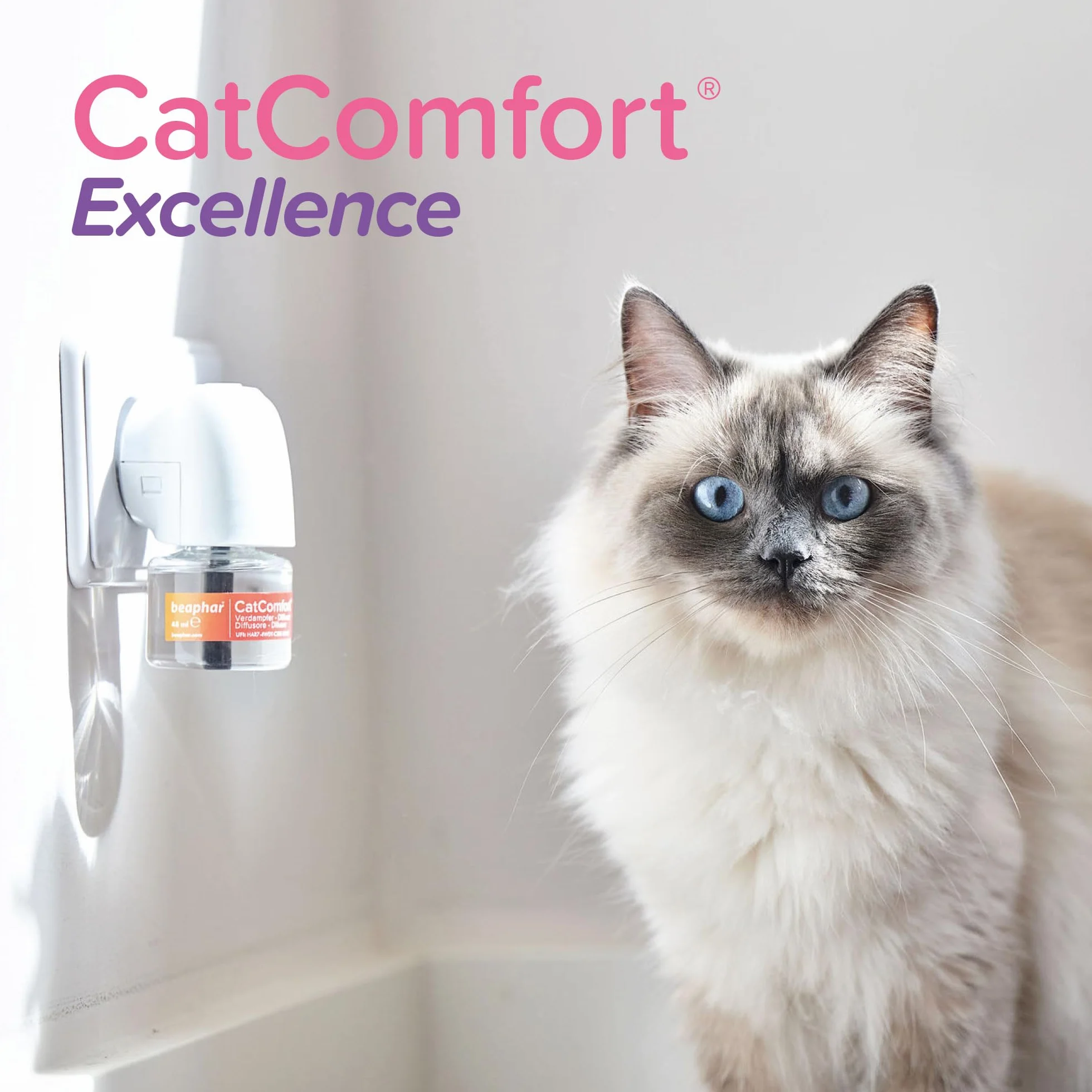 BEAPHAR CATCOMFORT EXCELLENCE Recharge diffuseur électrique phéromones chat 48ml
