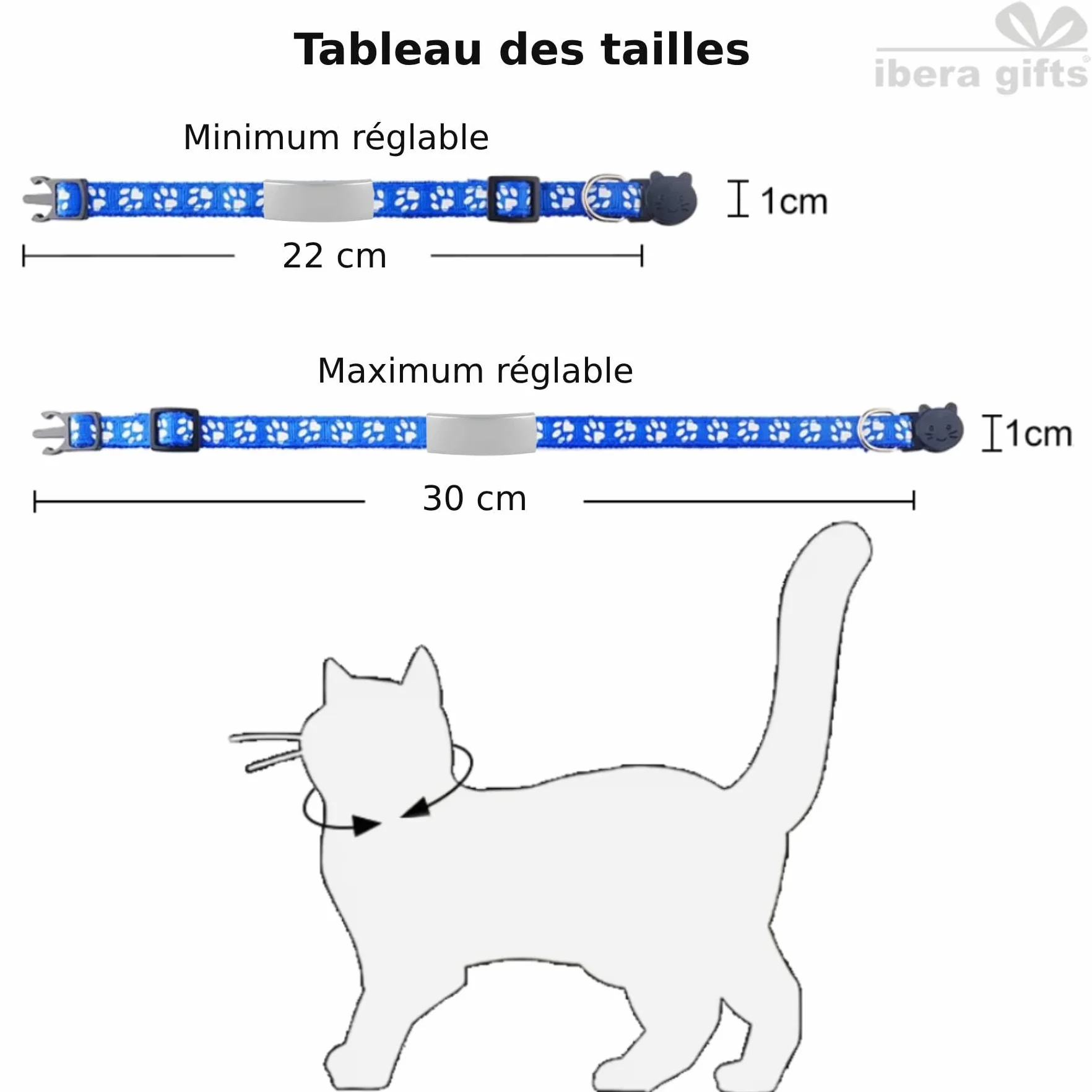 Collier Chat Personnalisé avec Gravure Rose