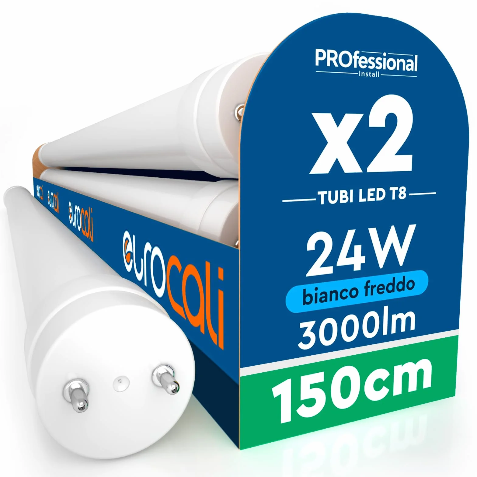 Tube LED 150cm T8 G13 24W 3000 Lumens Blanc Froid 6500K 125 lm/W Nano-Plastique