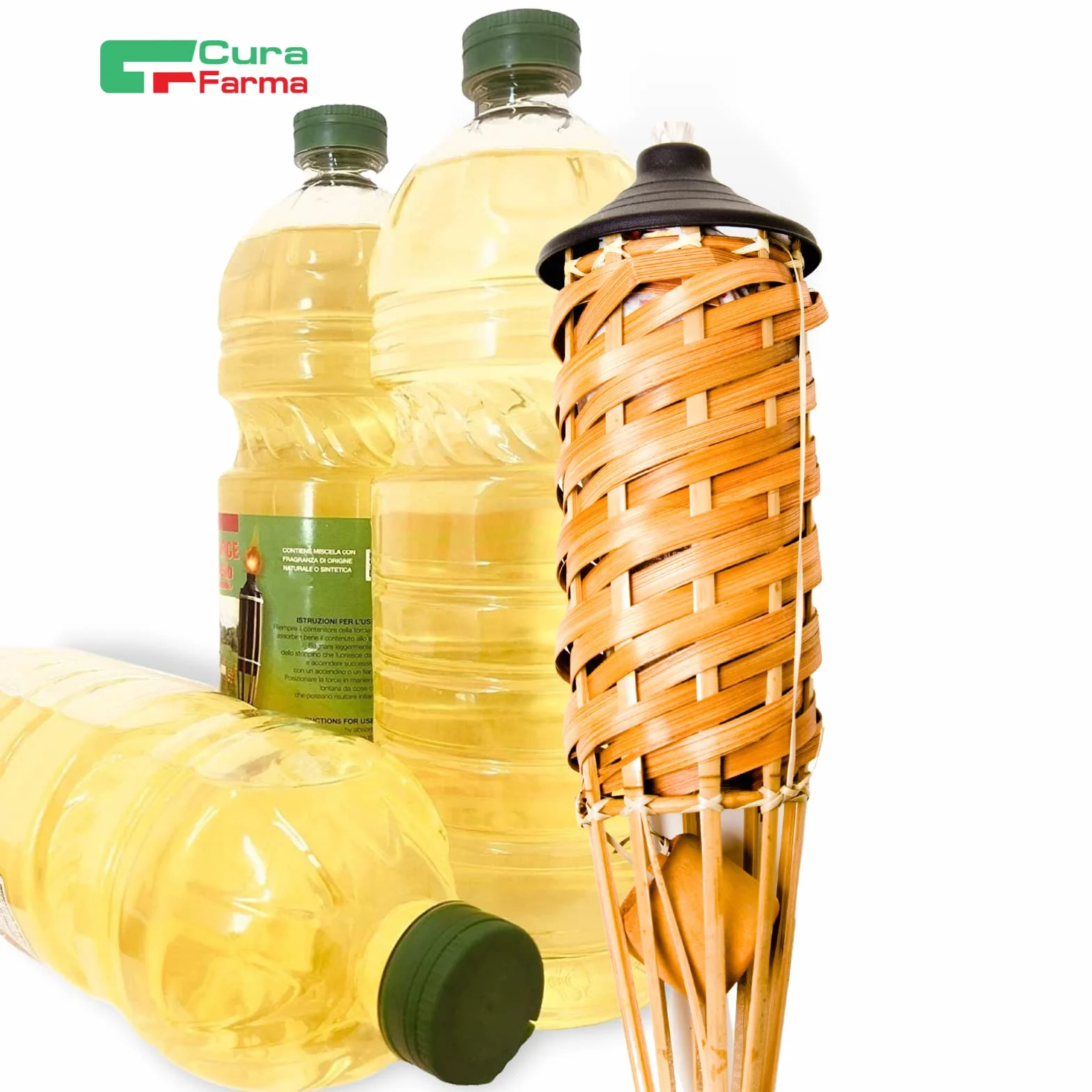 Cura Farma Huile à la citronnelle 5 L répulsif anti-moustiques pour lampe et torche