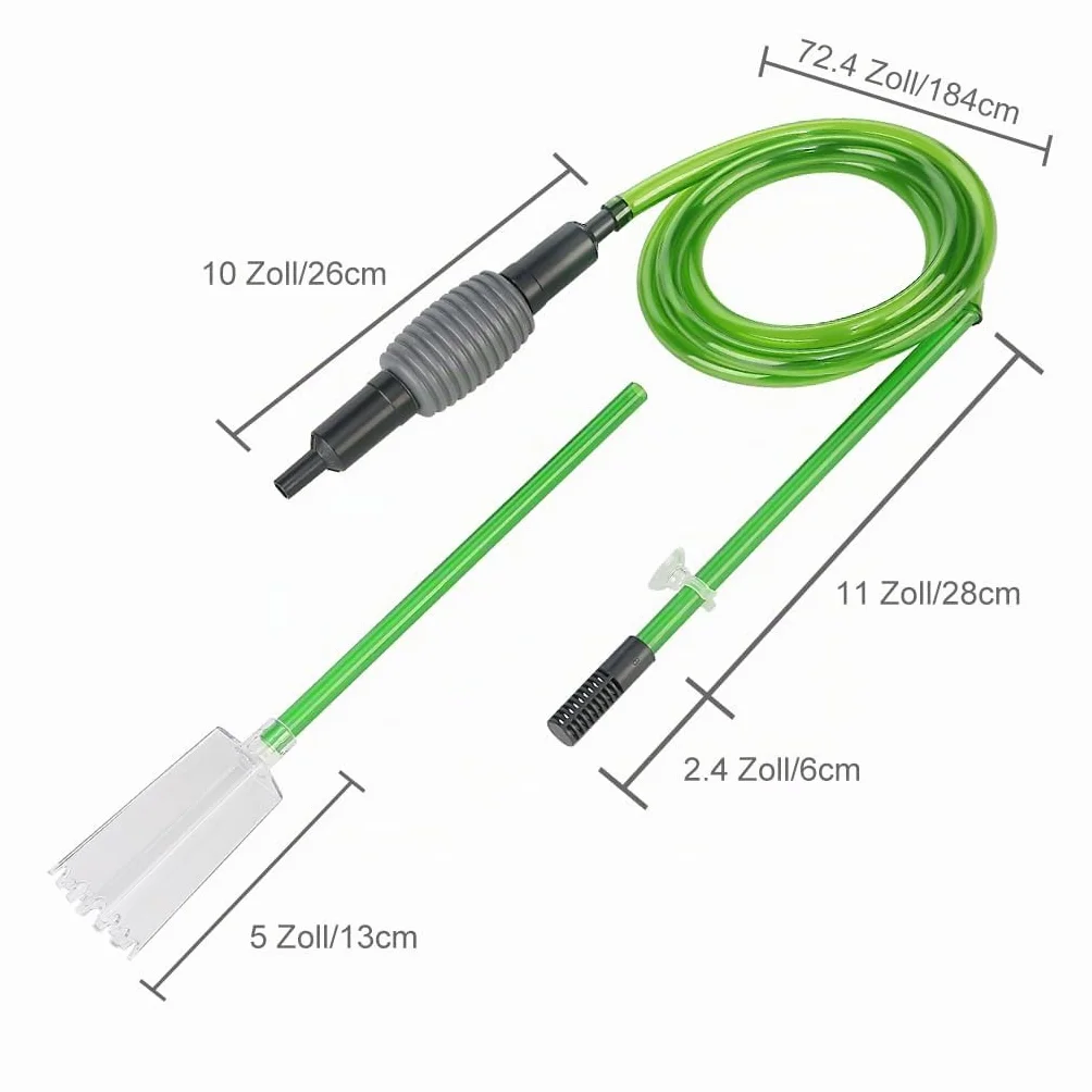 Boxtech Aquarium Changer l'eau, Kit de Nettoyage Gravier avec Siphon