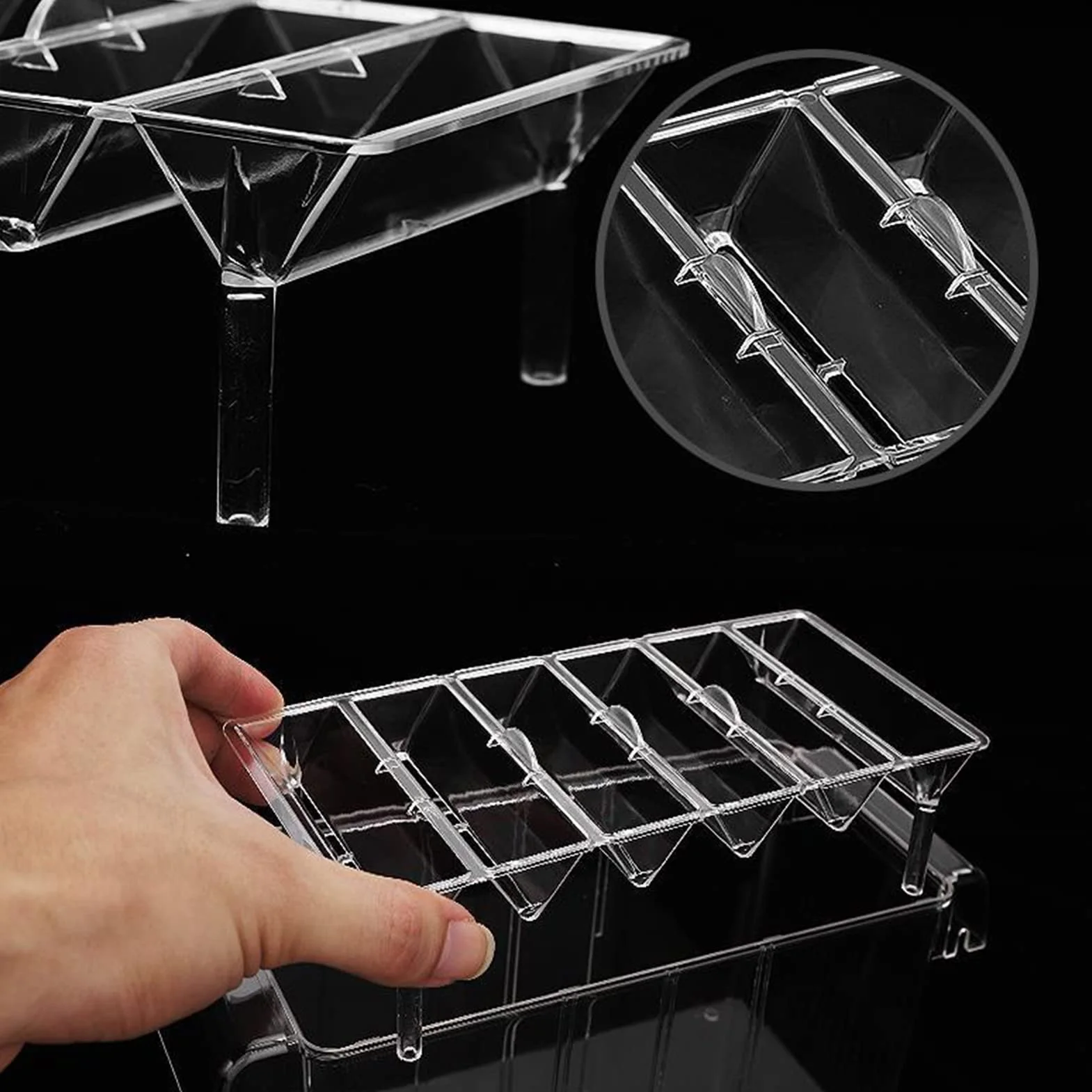 Aquarium Boîte Couveuse Double Couche Transparent pour Petits Poissons Crevettes Guppy
