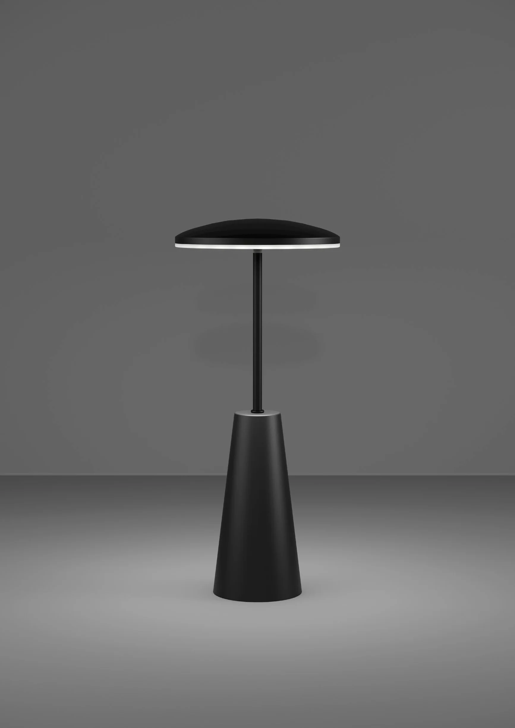 Eglo Lampe de table extérieure LED Piccola avec toucher dimmable, lumière réglable, métal noir, IP54