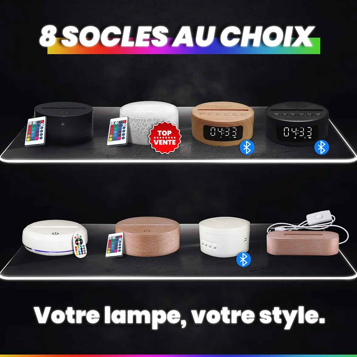 Veilleuse Tactile Champions League Joueur de Foot Football Décoration Idée Cadeau Homme Femme Adulte Déco Chambre