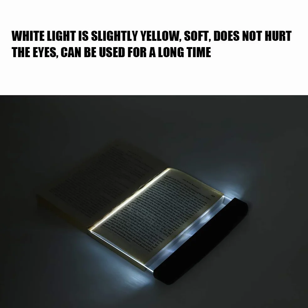 Lampe de Lecture LED Portable Wedge Book Eye Care Signet Light pour Lit Voiture