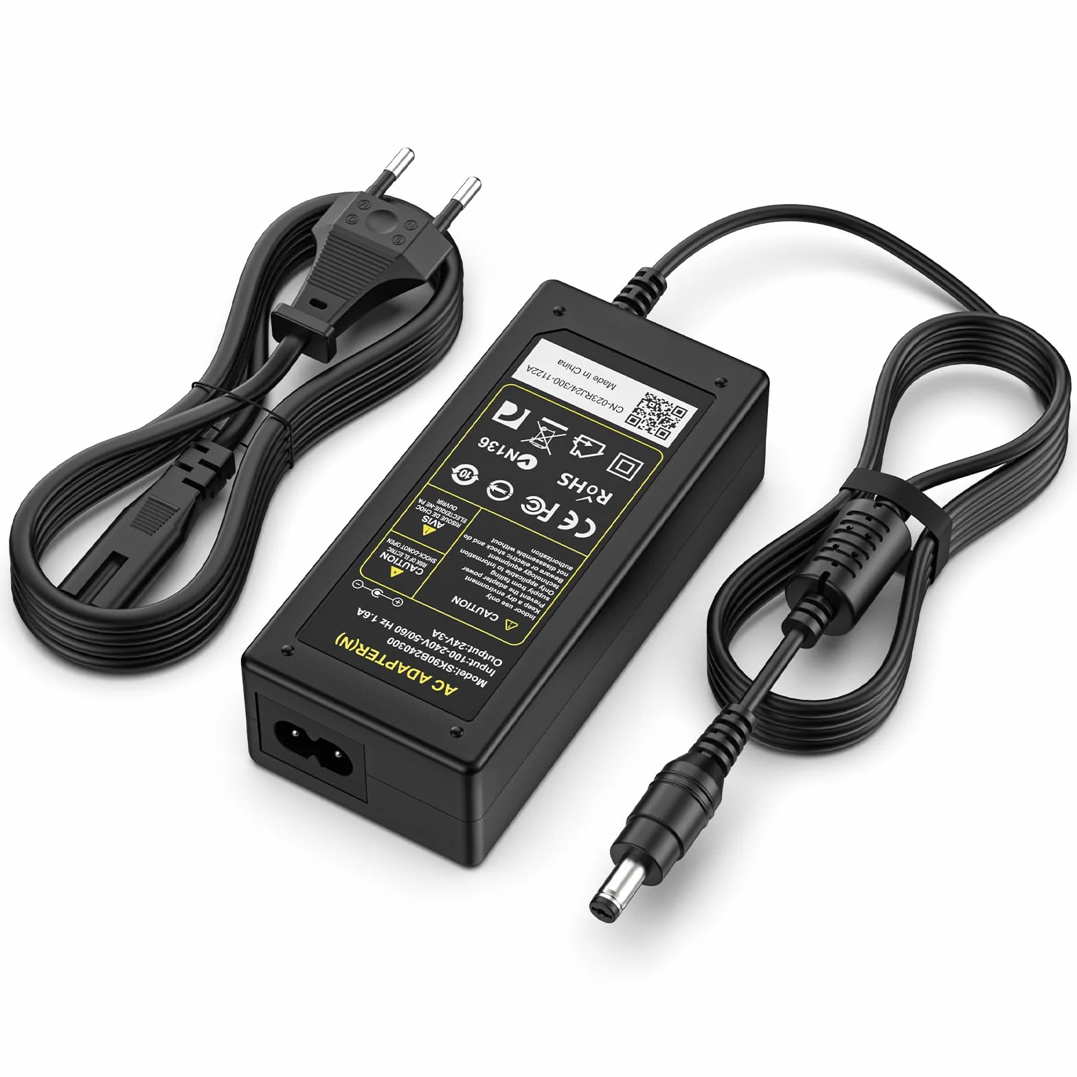 Alimentation 24V 3A 72W Transformateur LED Adaptateur Secteur Chargeur 5.5*2.1mm