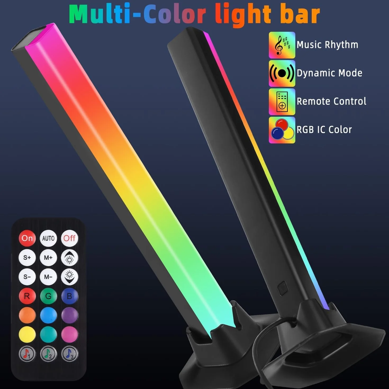 LEAZZLE Lampe LED TV RGB Synchronisation Musicale Gaming Télécommande Rétroéclairage