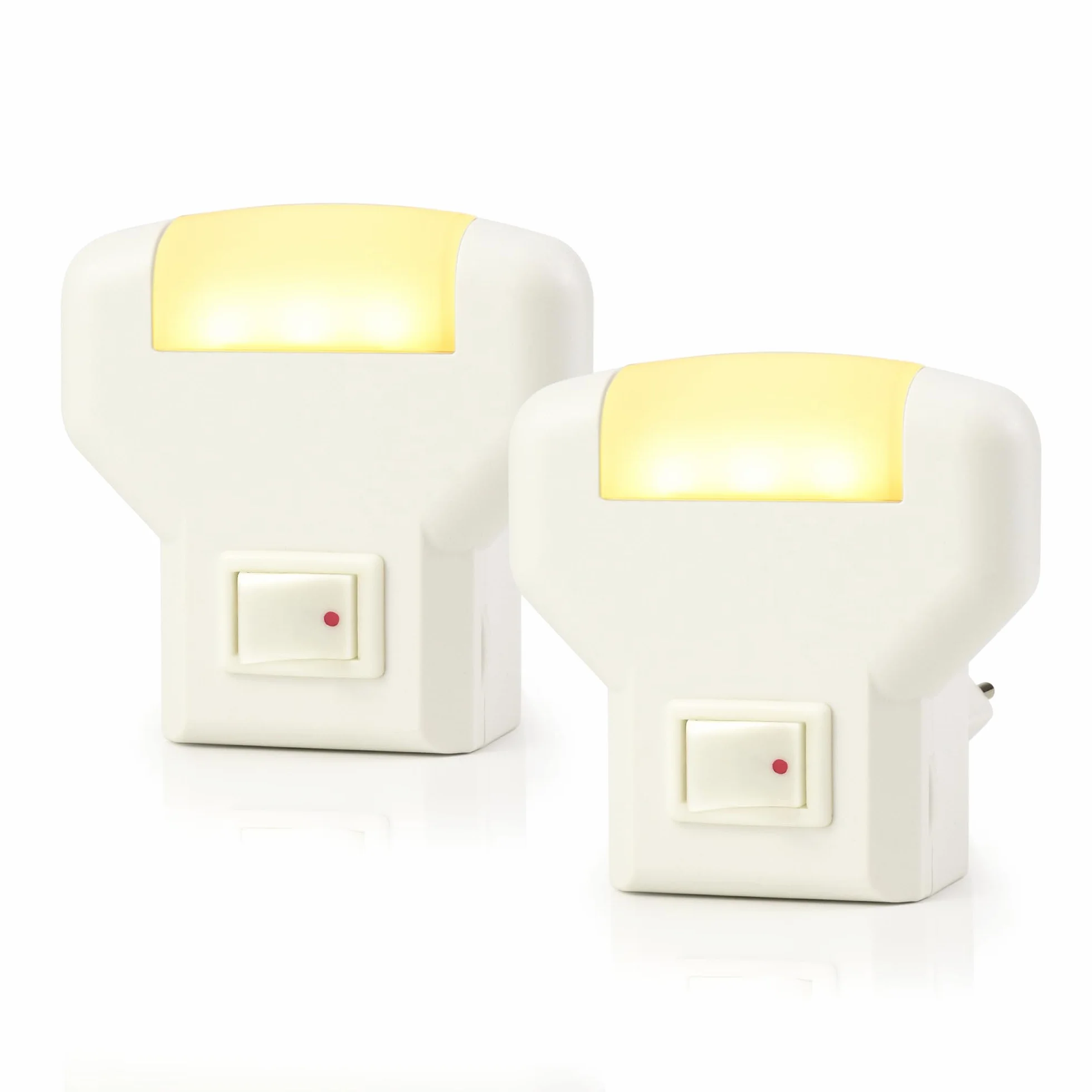 Veilleuse LED Prise Secteur avec Interrupteur Lot de 2 Blanc Chaud Annmore