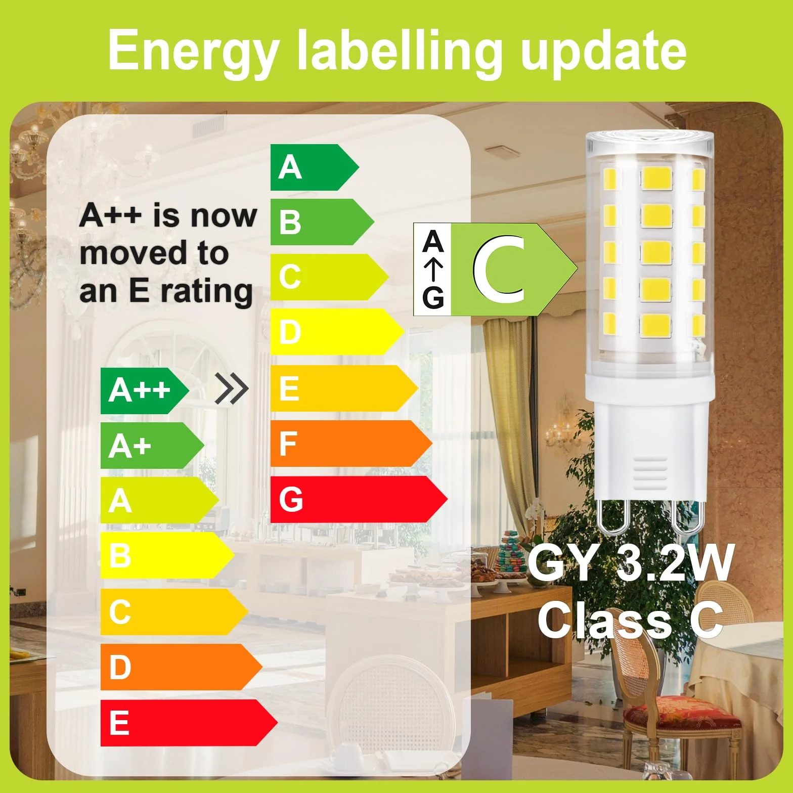 Ampoule LED G9 3.2W 520LM Blanc Neutre 4000K 220-240V Lot de 10